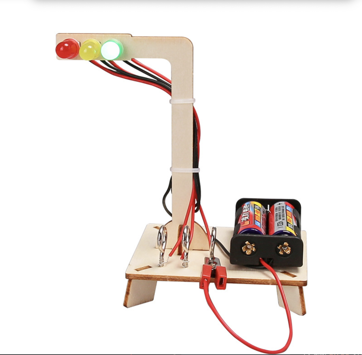 Stem Đèn Giao Thông Bằng Gỗ tự lắp 